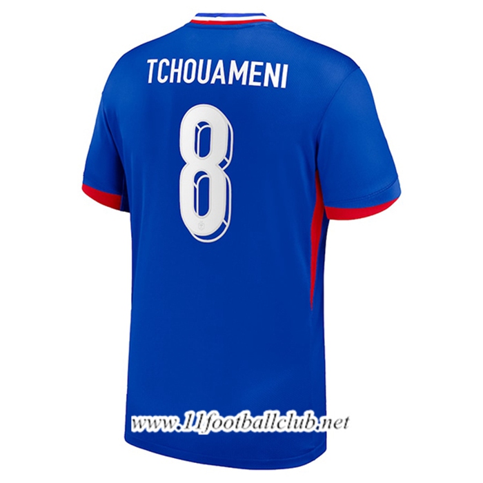 Maillot Equipe Foot France (TCHOUAMENI #8) 2024/2025 Domicile