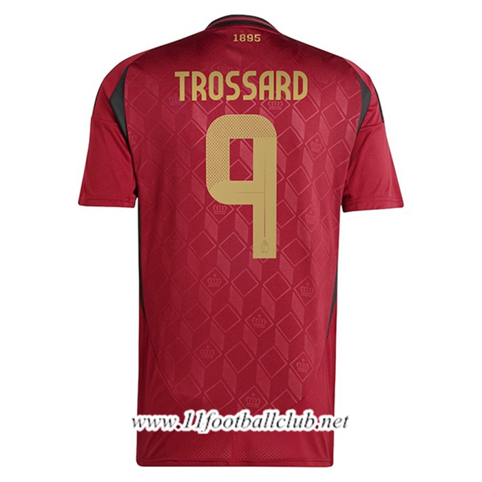Maillot Equipe Foot Belgique (TROSSARD #9) 2024/2025 Domicile