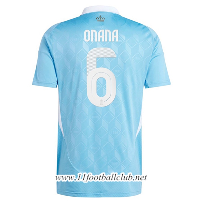 Maillot Equipe Foot Belgique (ONANA #6) 2024/2025 Exterieur