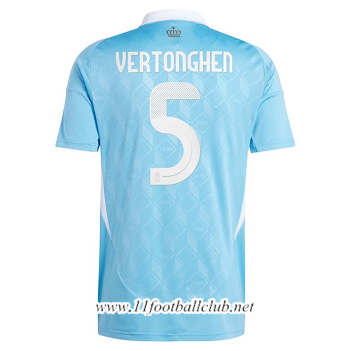 Maillot Equipe Foot Belgique (VERTONGHEN #5) 2024/2025 Exterieur