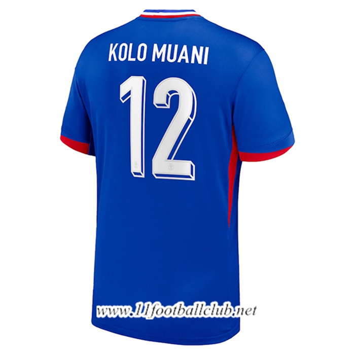 Maillot Equipe Foot France (KOLO MUANI #12) 2024/2025 Domicile