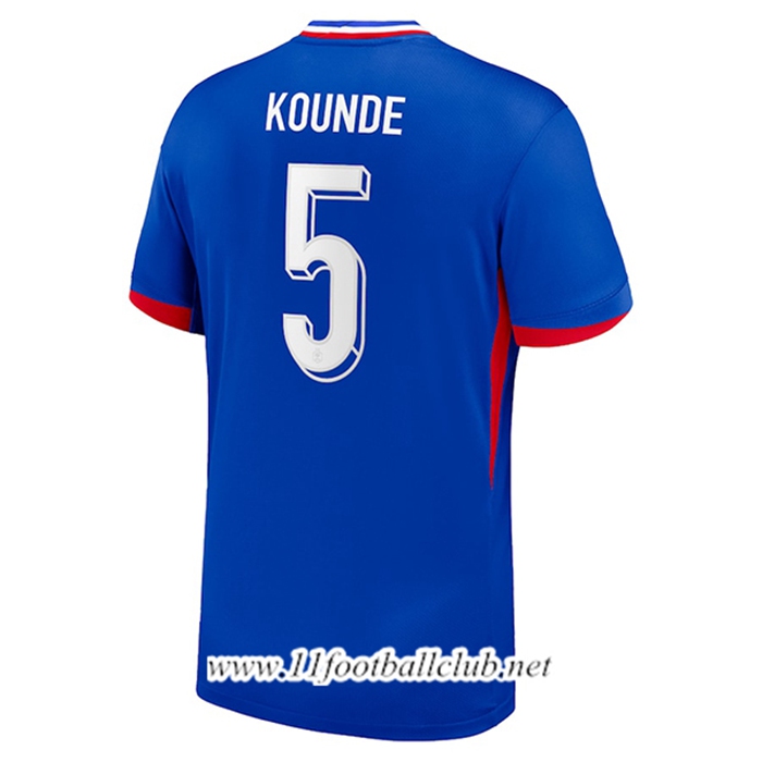 Maillot Equipe Foot France (KOUNDE #5) 2024/2025 Domicile