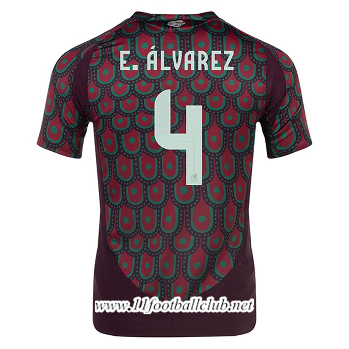 Maillot Equipe Foot Mexique (E.ALVAREZ #4) 2024/2025 Domicile