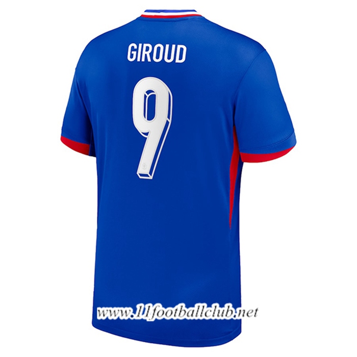 Maillot Equipe Foot France (GIROUD #9) 2024/2025 Domicile
