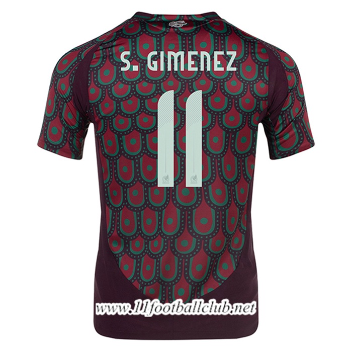 Maillot Equipe Foot Mexique (S.GIMENEZ #11) 2024/2025 Domicile