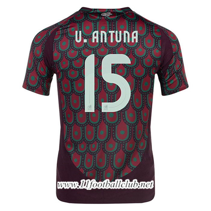 Maillot Equipe Foot Mexique (U.ANTUNA #15) 2024/2025 Domicile