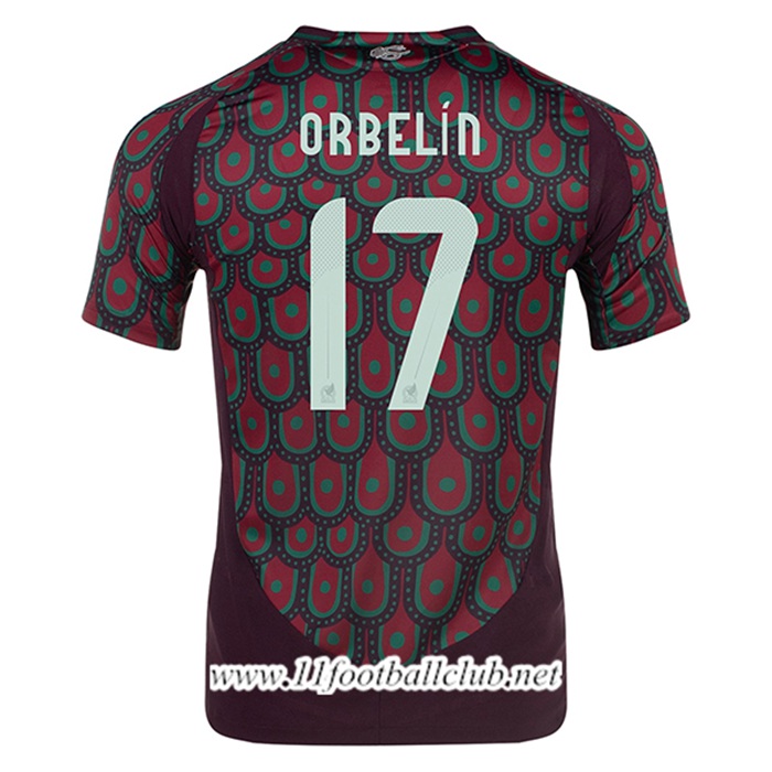 Maillot Equipe Foot Mexique (ORBELIN #17) 2024/2025 Domicile