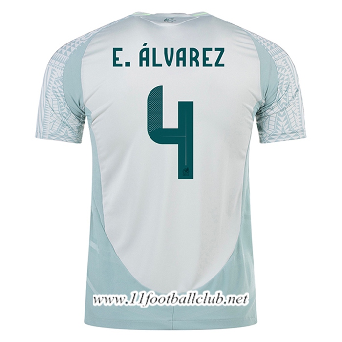 Maillot Equipe Foot Mexique (E.ALVAREZ #4) 2024/2025 Exterieur