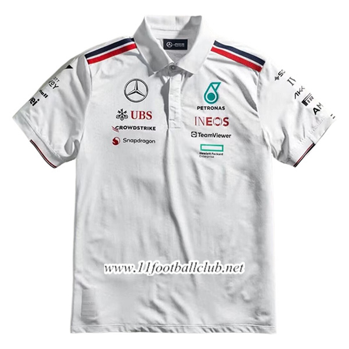 Polo F1 Mercedes Benz Team Blanc 2024