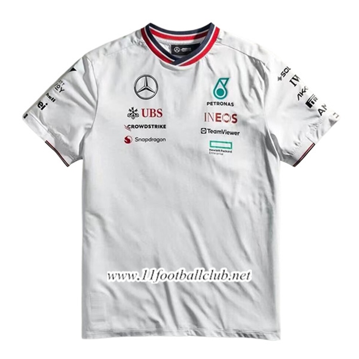 T-Shirt F1 Mercedes Benz Team Blanc 2024