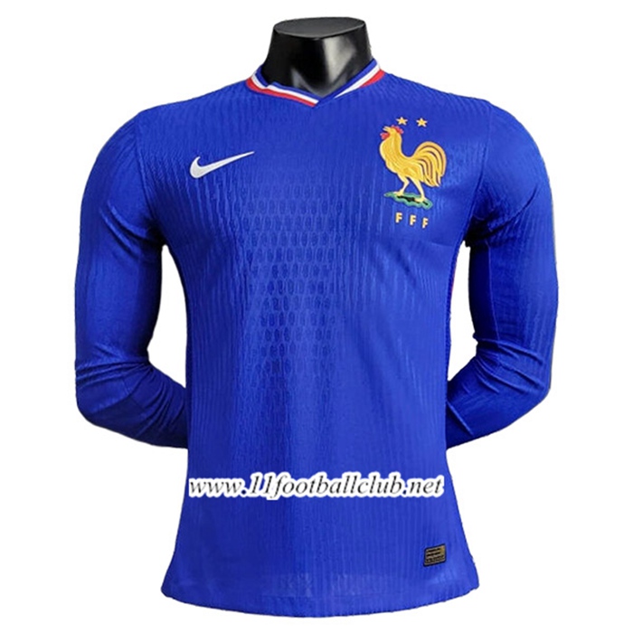 Maillot Equipe Foot France Manches Longues Domicile 2024/2025