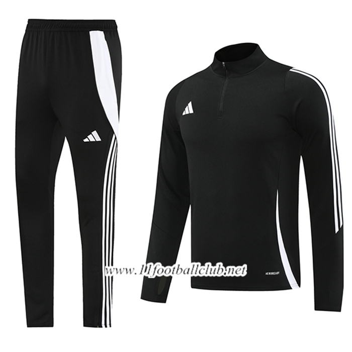Ensemble Survetement de Foot Adidas Noir/Blanc 2024/2025
