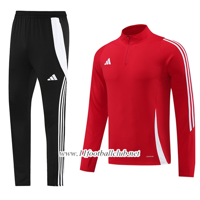 Ensemble Survetement de Foot Adidas Rouge/Blanc 2024/2025