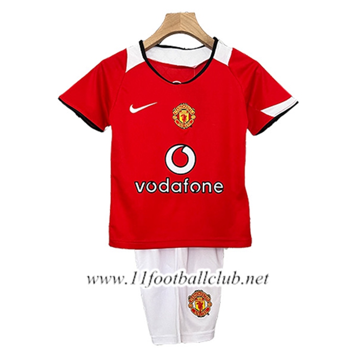 Maillot de Foot Manchester United Retro Enfant Domicile 2005/2006