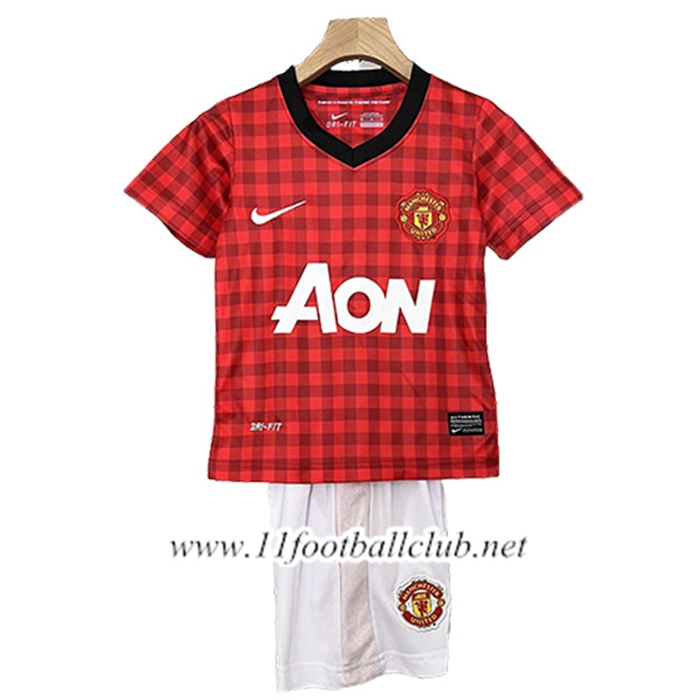 Maillot de Foot Manchester United Retro Enfant Domicile 2012/2013