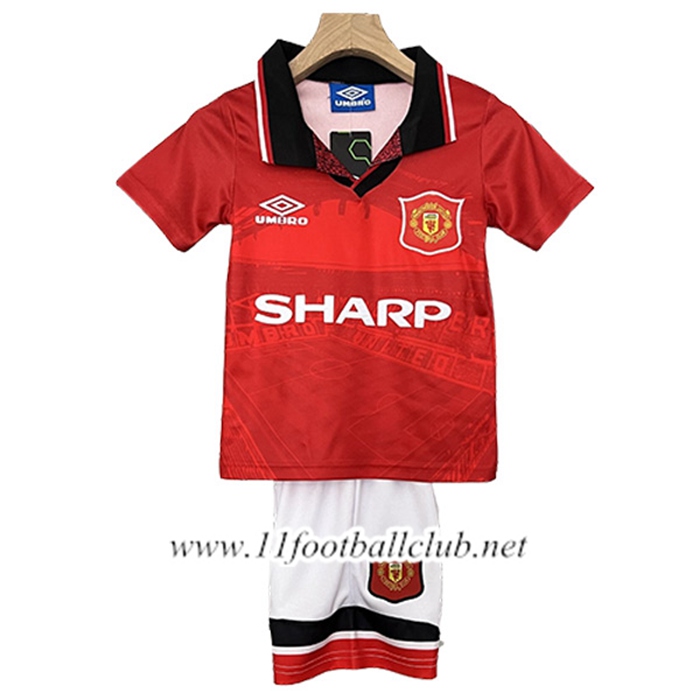 Maillot de Foot Manchester United Retro Enfant Domicile 1994/1996