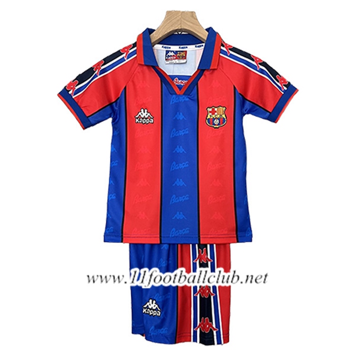 Maillot de Foot FC Barcelone Retro Enfant Domicile 1995/1997