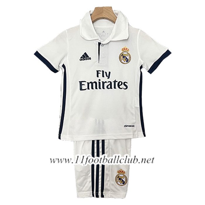 Maillot de Foot Real Madrid Retro Enfant Domicile 2016/2017