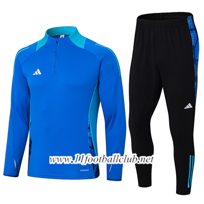 Ensemble Survetement de Foot Adidas Bleu 2024/2025 -02