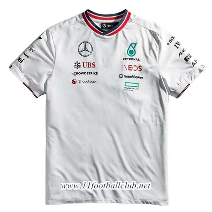 T-Shirt F1 Mercedes Benz Team Blanc 2024