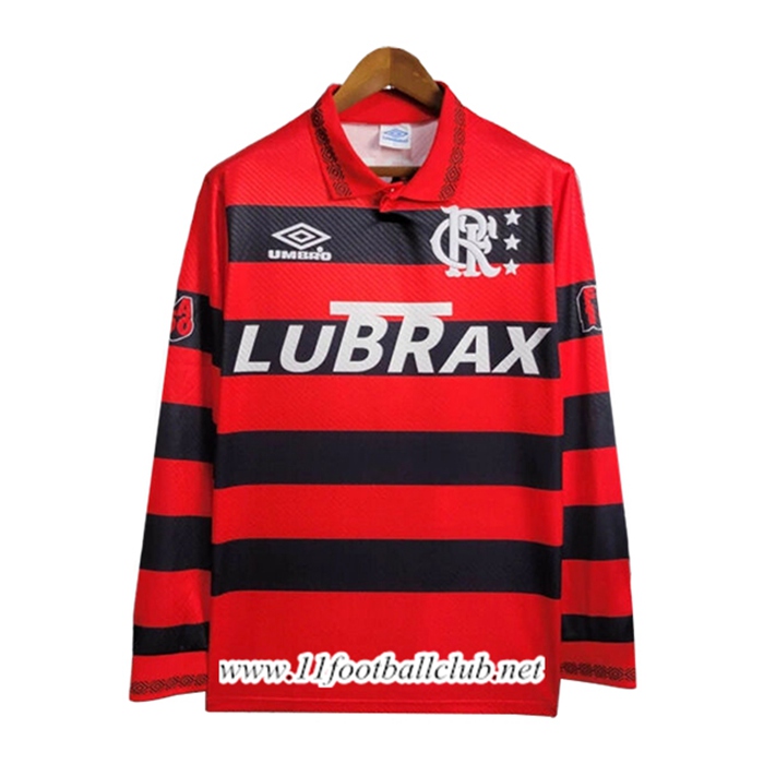 Maillot de Foot Flamengo Retro Domicile Manches Longues 1994/1995