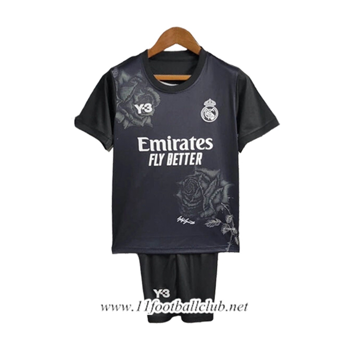 Maillot de Foot Real Madrid Y3 Enfant Special Edition Noir 2024/2025