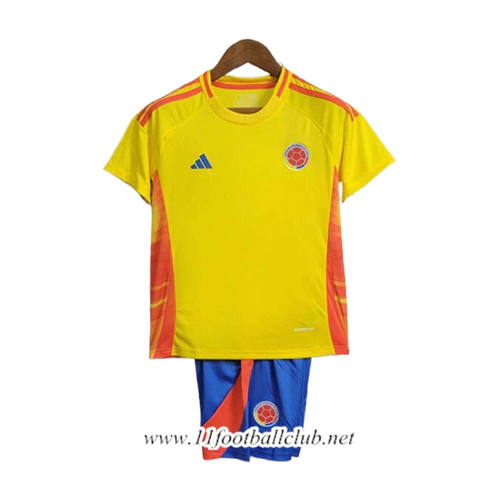 Nouveau Maillot de Foot Colombie Enfant Domicile 2024/2025