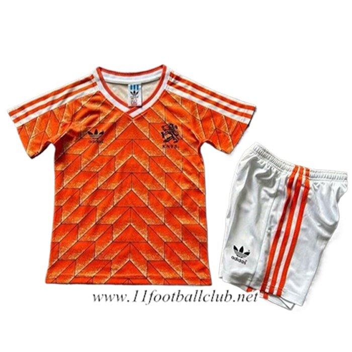 Maillot de Foot Pays-Bas Retro Enfant Domicile 1988