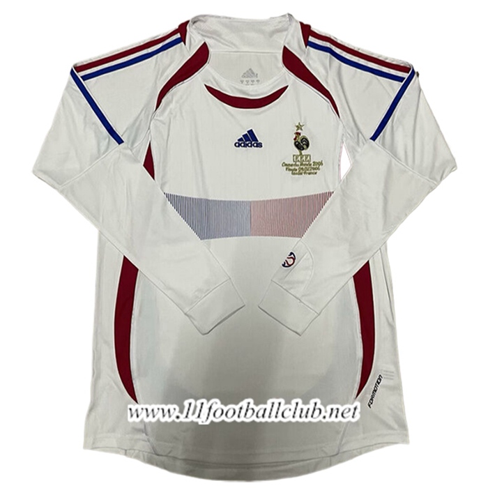 Maillot de Foot France Retro Exterieur Manches Longues 2006