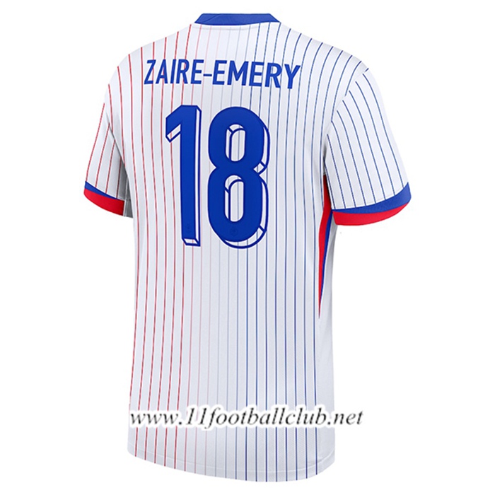 Maillot Equipe Foot france (ZAIRE-EMERY #18) 2024/2025 Exterieur