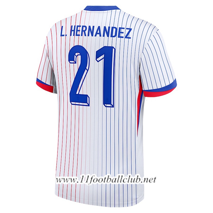 Maillot Equipe Foot france (L. HERNANDEZ #21) 2024/2025 Exterieur