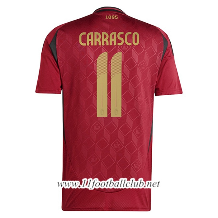 Maillot Equipe Foot Belgique (CARRASCO #11) 2024/2025 Domicile