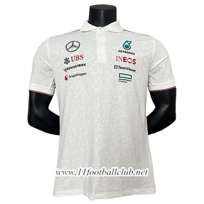 Polo F1 Mercedes Benz Team Blanc/Gris 2024
