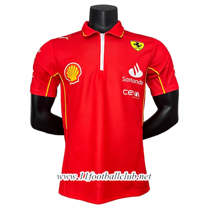 Polo F1 Scuderia Ferrari Team Rouge/Jaune 2024