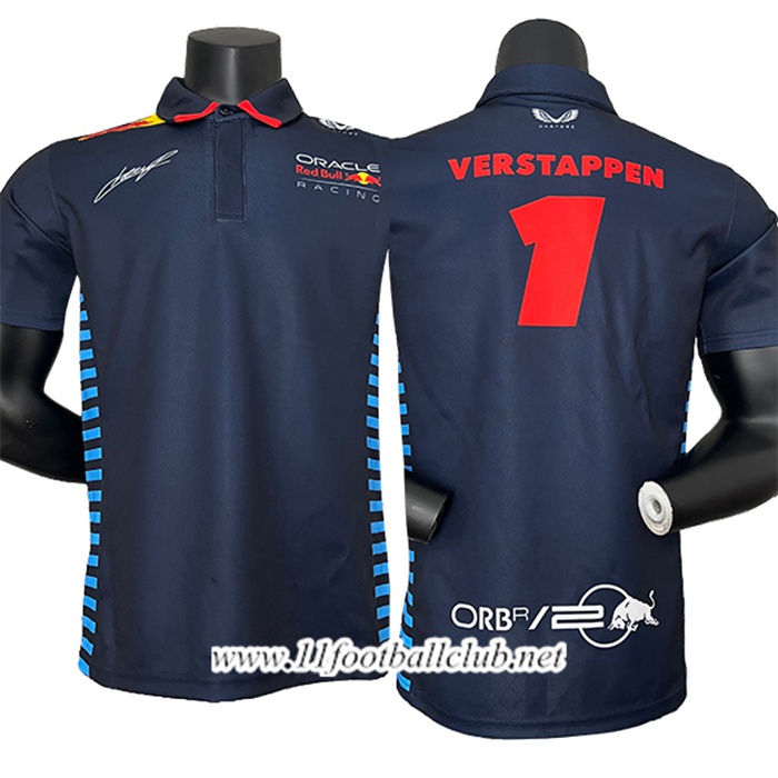 Polo F1 RedBull Racing Team (VERSYAPPEN #1) Bleu Foncé 2024