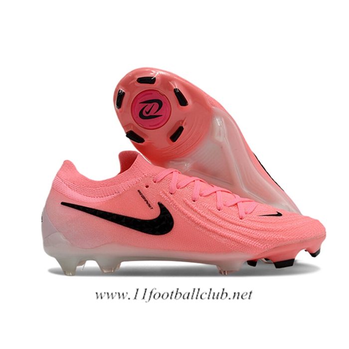Nike Chaussures de Foot Phantom Luna Elite NU FG Rose/Noir -02