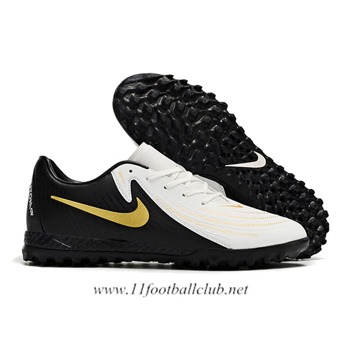 Nike Chaussures de Foot Phantom GX II ACAD LV8 TF Blanc/Noir/Jaune
