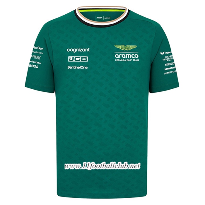 T-Shirt F1 Aston Martin Team Vert 2024