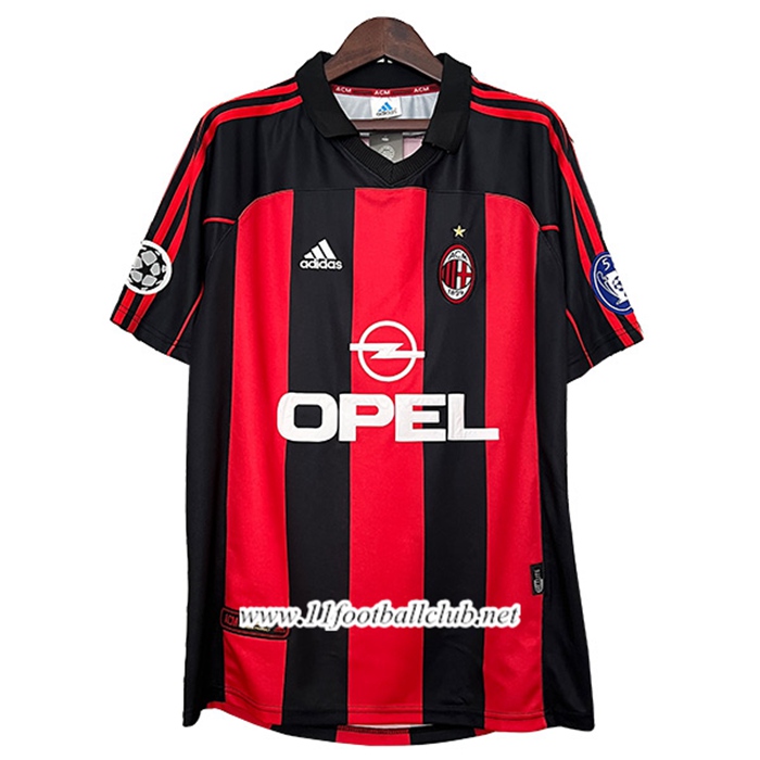 Maillot de Foot Milan AC Retro Domicile 2000/2001