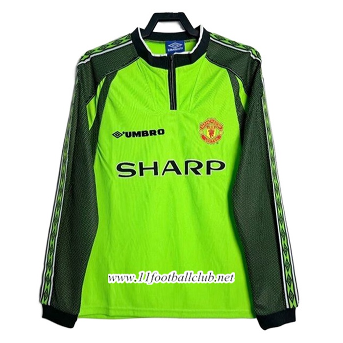 Maillot de Foot Manchester United Retro Gardien De But Manches Longues 1998/1999