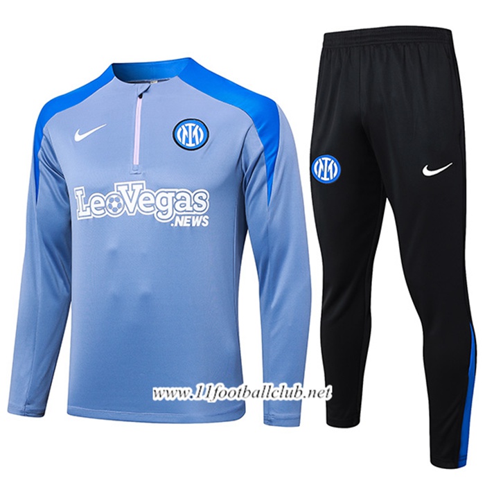 Ensemble Survetement de Foot Inter Milan Pourpre/Bleu 2024/2025