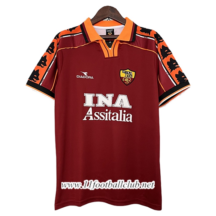 Maillot de Foot As Rome Retro Domicile 1998/1999