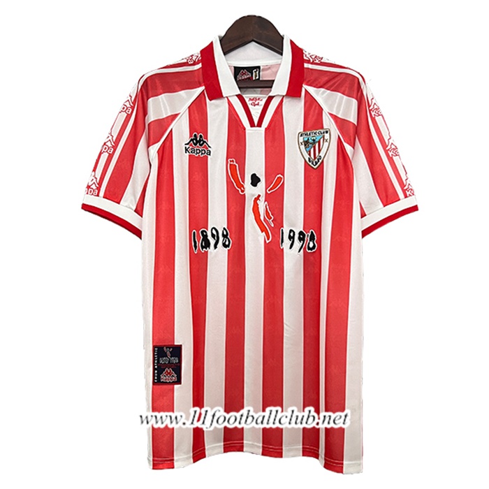 Maillot de Foot Athletic Bilbao Retro Domicile 100th Anniversary