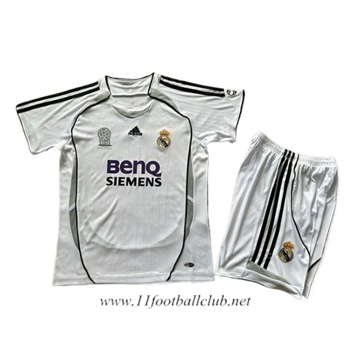 Maillot de Foot Real Madrid Retro Enfant Domicile 2006/2007