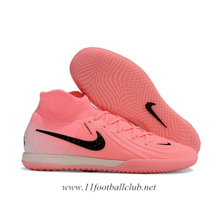Nike Chaussures de Foot Phantom Luna Elite NU IC Rose/Noir
