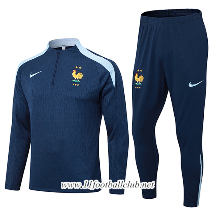 Ensemble Survetement de Foot France Bleu Royal 2024/2025 -02