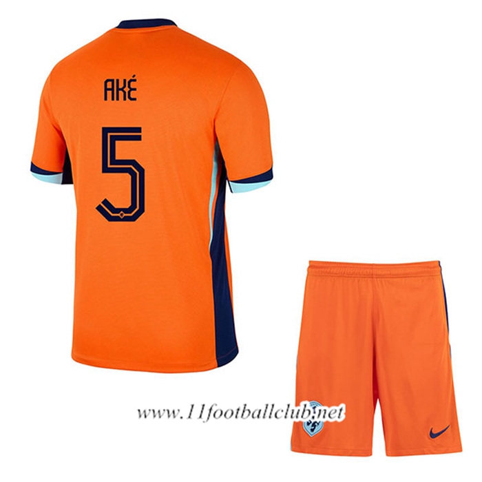 Maillot Equipe Foot Pays-Bas (AKE #5) Enfant 2024/2025 Domicile