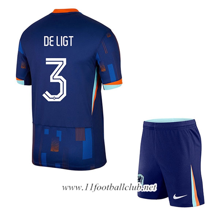 Maillot Equipe Foot Pays-Bas (DE LIGT #3) Enfant 2024/2025 Exterieur