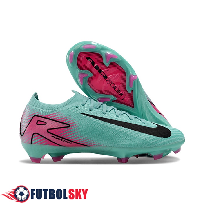 Nike Chaussures de Foot AIR Zoom Mercurial Vapor 16 Elite XXV FG Vert/Rose/Noir