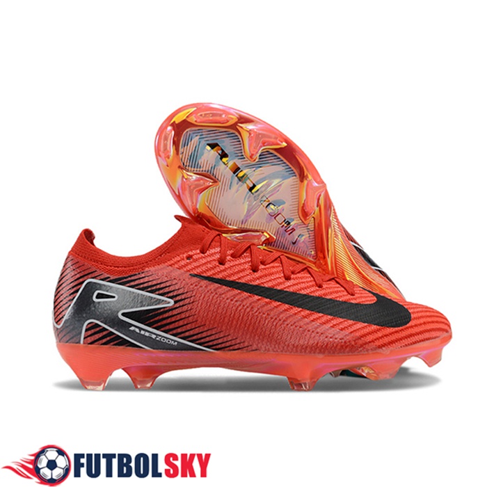 Nike Chaussures de Foot AIR Zoom Mercurial Vapor 16 Elite XXV FG Orange/Noir